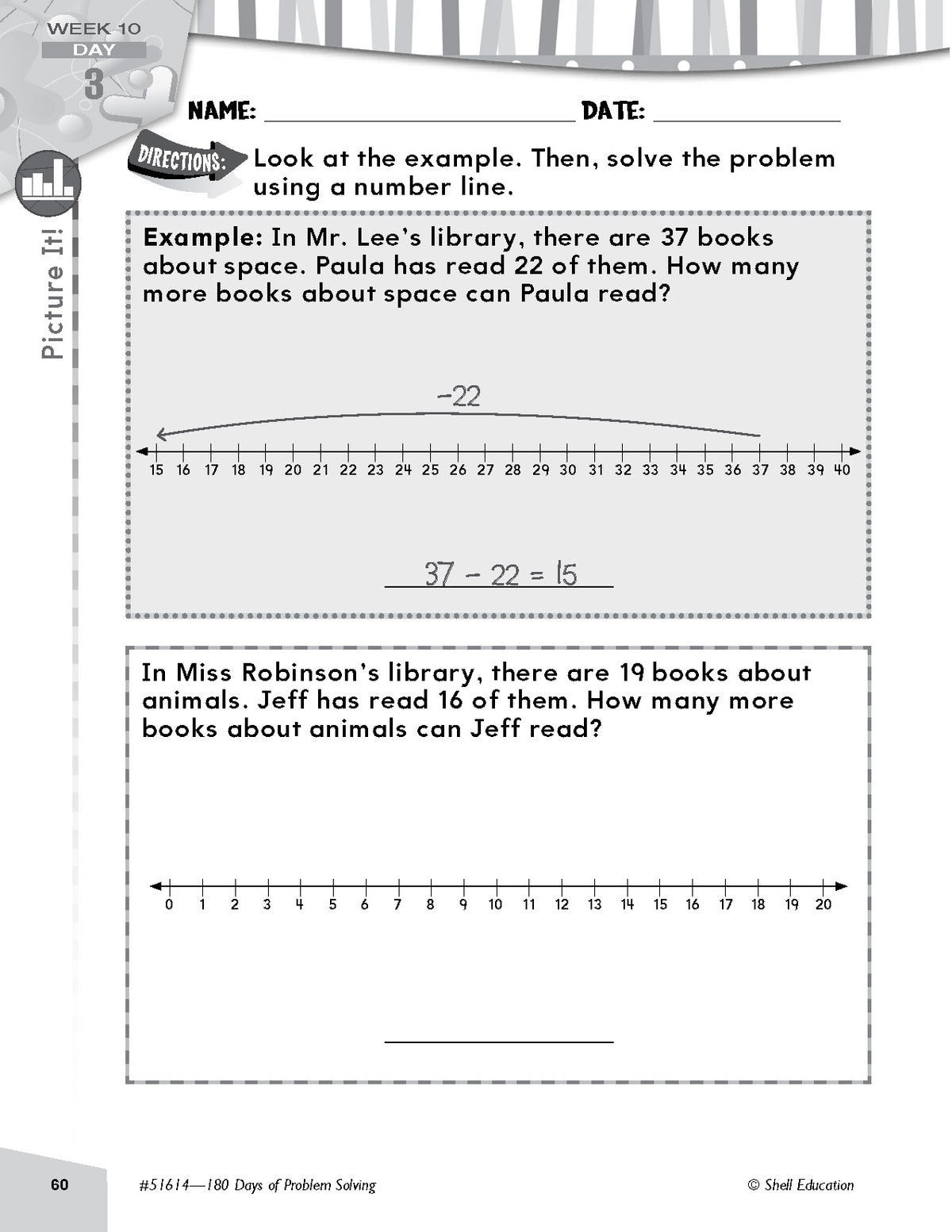 Shell Education 180 Days of Problem Solving for Second Grade