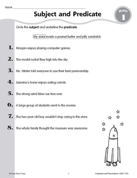 Grammar & Punctuation, Grade 3