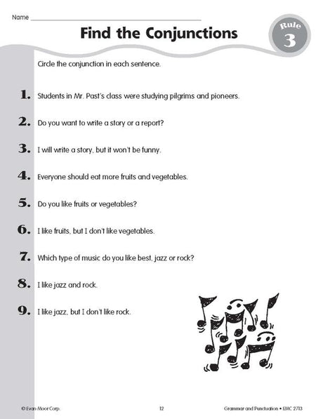 Grammar & Punctuation, Grade 3