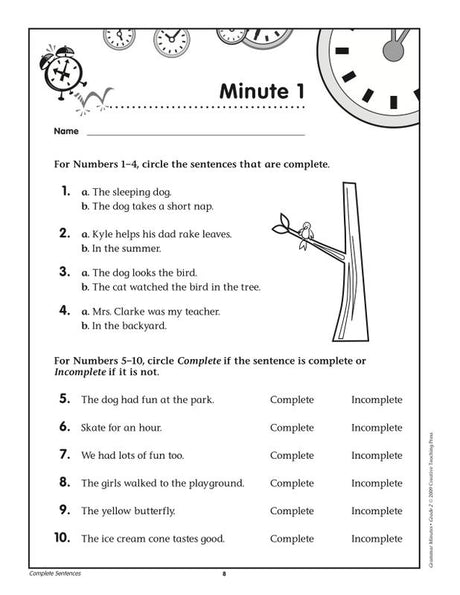 Grammar Minutes Gr 2
