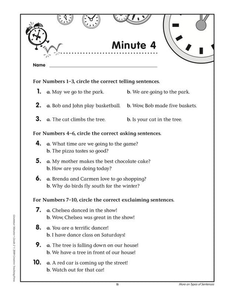 Grammar Minutes Gr 2