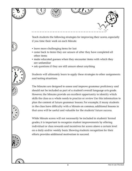 Grammar Minutes Gr 3
