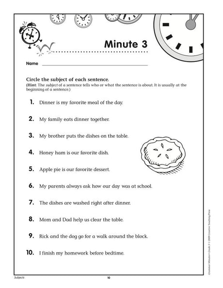 Grammar Minutes Gr 3
