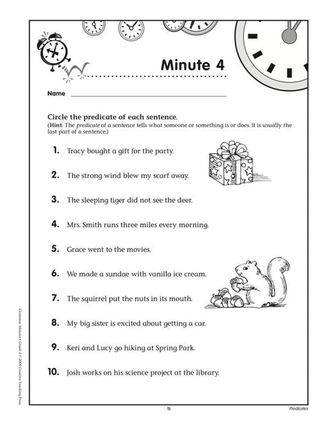 Grammar Minutes Gr 3