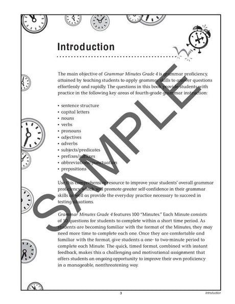 Grammar Minutes Gr 4