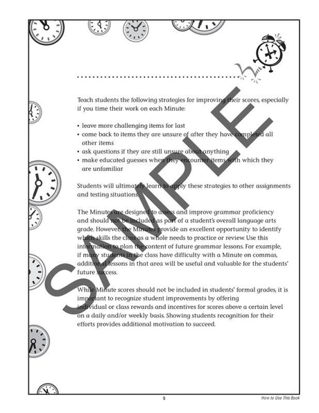 Grammar Minutes Gr 4