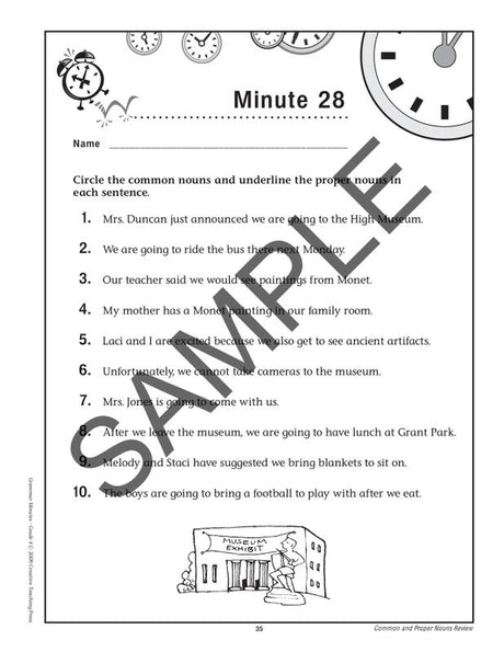 Grammar Minutes Gr 4