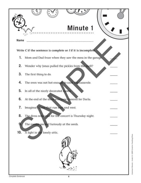 Grammar Minutes Gr 5