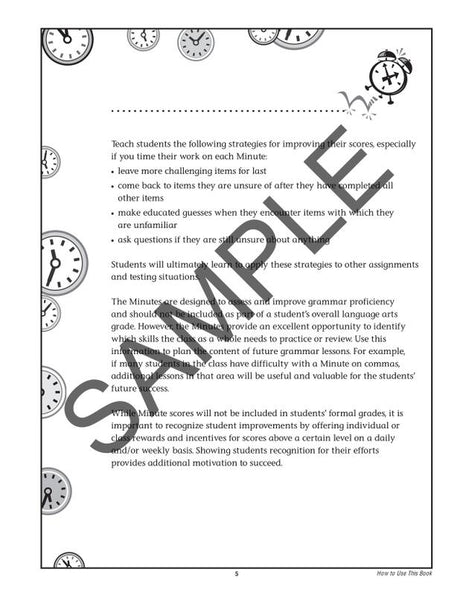 Grammar Minutes Gr 6