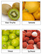 Fruit Flash Cards - Spring Botany Unit
