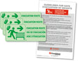 Evacuation Route Sign Kit