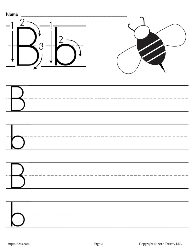 26 Printable Alphabet Handwriting Worksheets - Uppercase and Lowercase Letters!