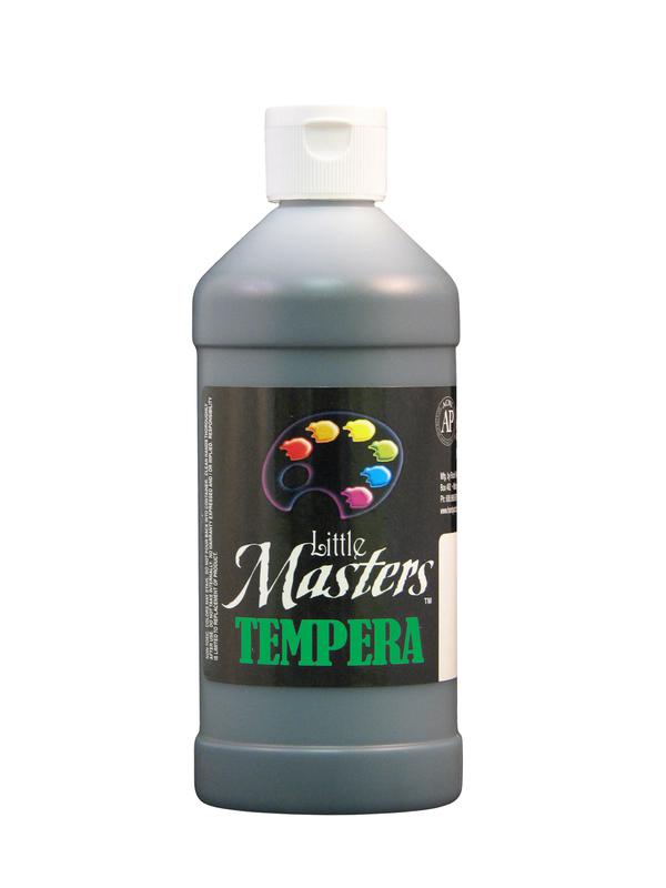 Little Masters Black 16 Oz Tempera Paint