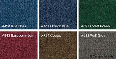 Mt. Shasta Solid Cocoa Classroom Rug, 4' x 6' Rectangle