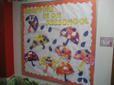 Dropping In On Preschool! - Spring Bulletin Board Idea