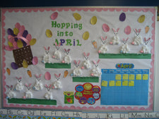 Hopping Into April! - Bulletin Board Idea
