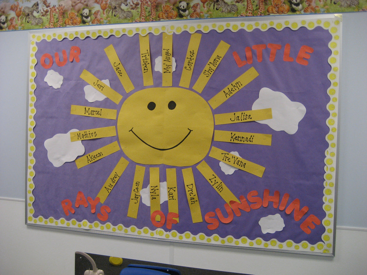 summer bulletin boards for infants Our Little Rays of Sunshine!" Summer Bulletin Board Idea – SupplyMe