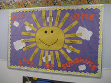 "Our Little Rays of Sunshine!" Summer Bulletin Board
