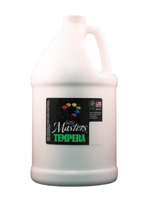 Little Masters Tempera Paint, White, Gallon - RPC204705