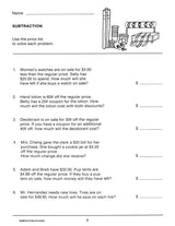 Remedia Publications Real Life Math Series: Department Store Math Activity Book