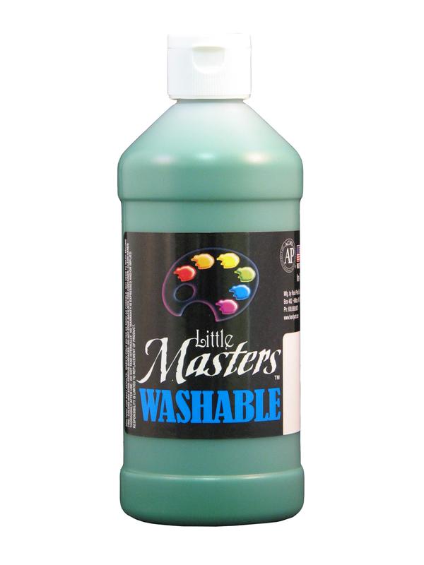 Little Masters Green 16 Oz Washable Paint