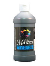 Little Masters Black 16 Oz Washable Paint
