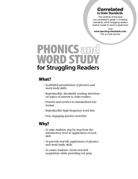 Phonics and Word Study for Struggling Readers