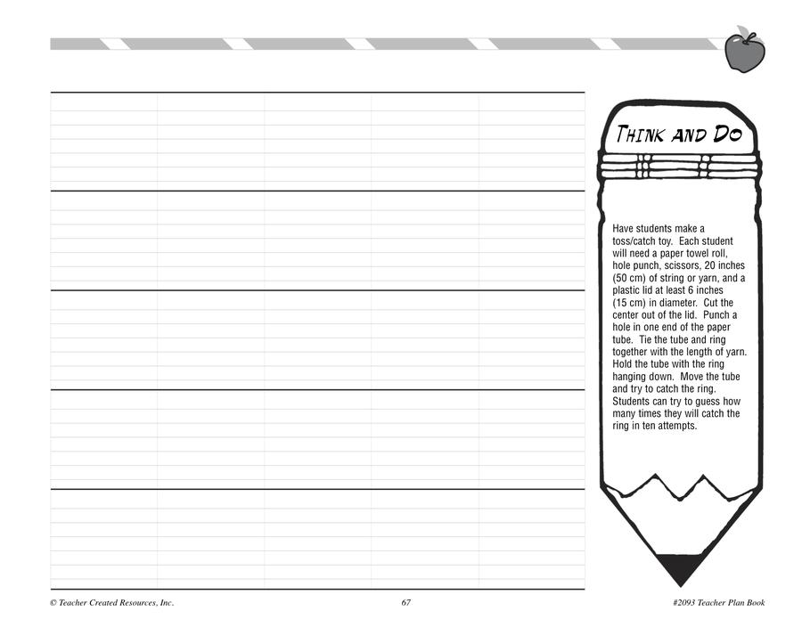 Chalkboard Teacher Lesson Plan Book