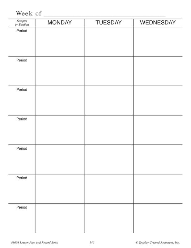 Classroom Theme Lesson Plan and Record Book