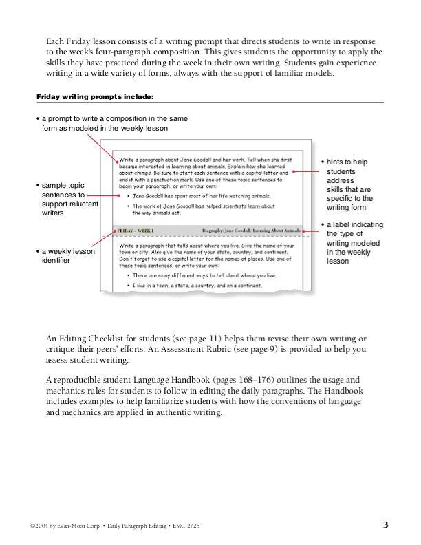 Daily Paragraph Editing, Grade 2
