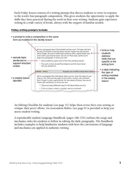 Daily Paragraph Editing, Grade 2