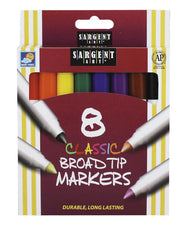Sargent Art Classic Markers Broad Tip, 8 Colors