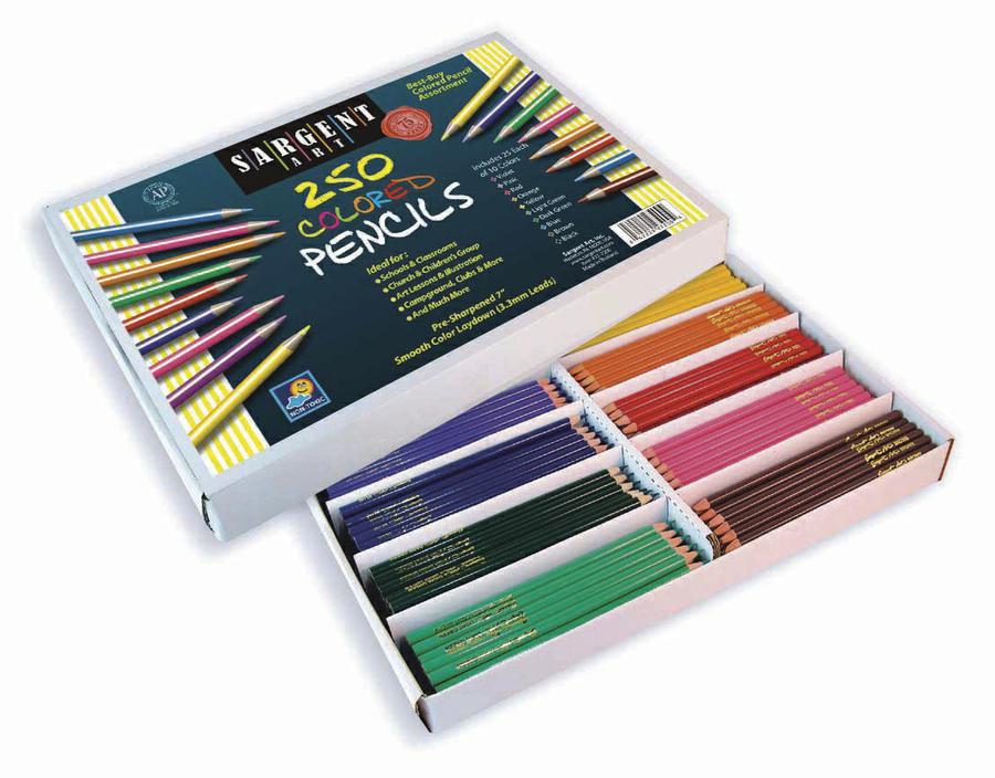 Sargent Art Colored Pencils, 250 Count