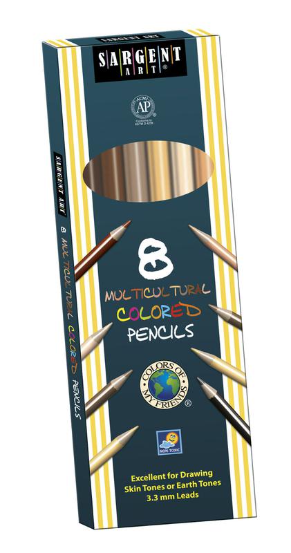 8 Count Sargent Colors Of My Friends Multicultural Pencil 7In