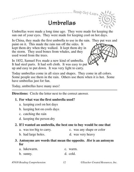 Ready-Set-Learn: Reading Comprehension Grade 2