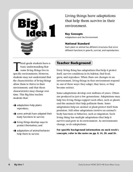 Daily Science, Grade 3