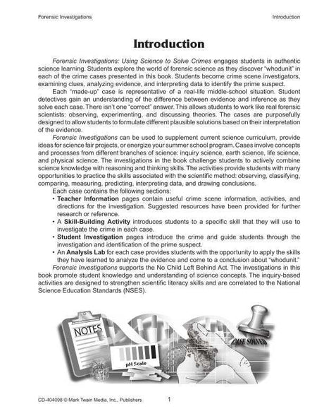Forensic Investigations Resource Book