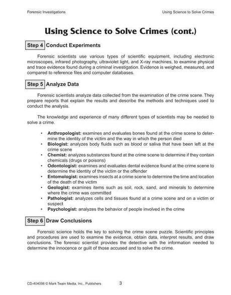 Forensic Investigations Resource Book