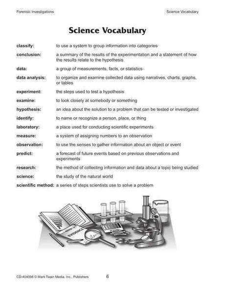 Forensic Investigations Resource Book