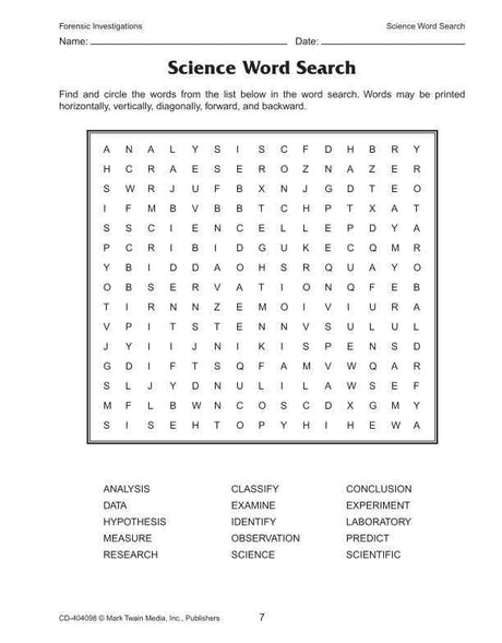 Forensic Investigations Resource Book