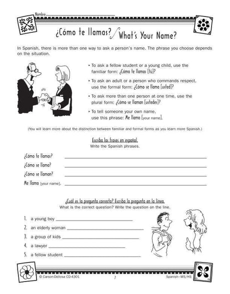 Spanish Resource Book, Gr 6-12