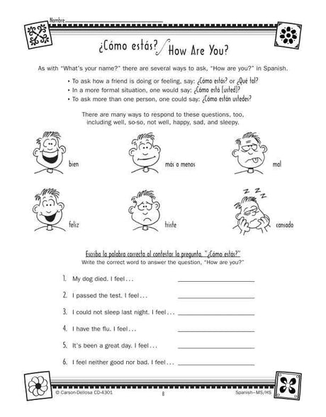 Spanish Resource Book, Gr 6-12