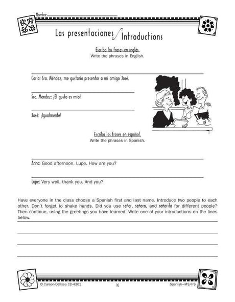 Spanish Resource Book, Gr 6-12