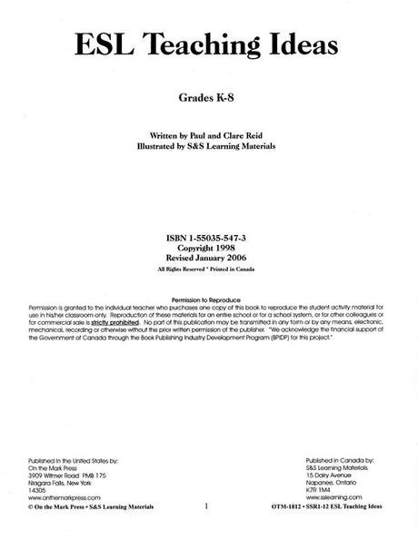 ESL Teaching Ideas