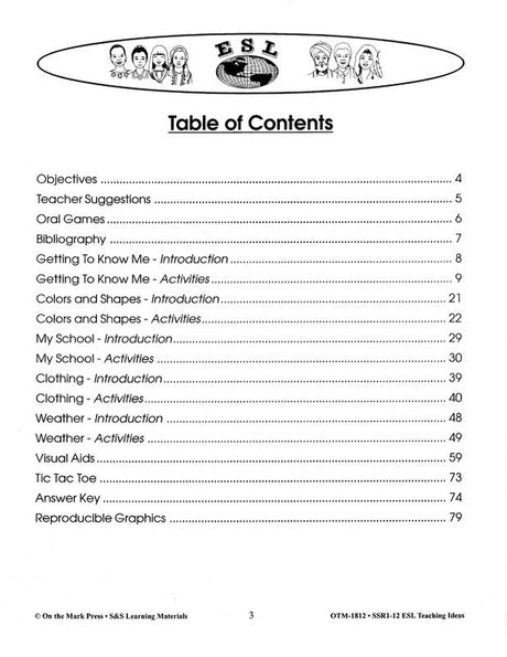 ESL Teaching Ideas