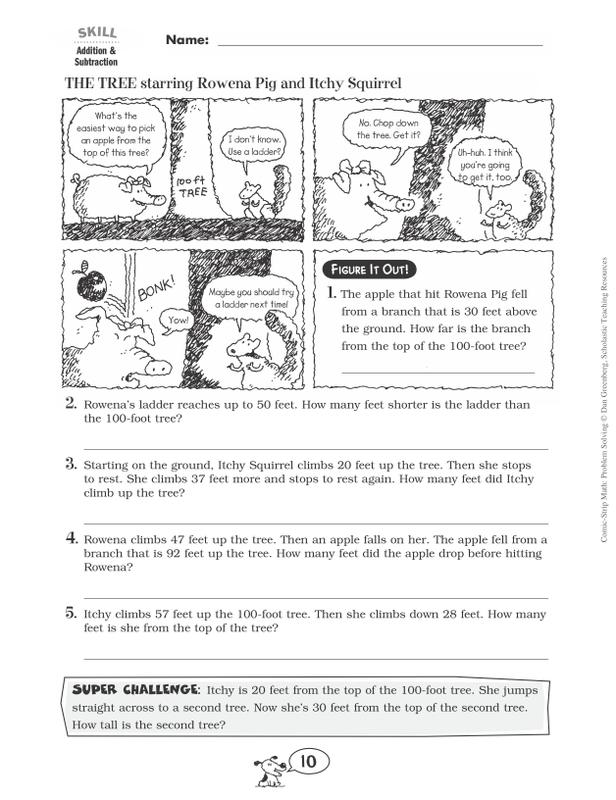 October Math Comic Scholastic Comic-Strip Math: Problem Solving | SC-9780545195713 – SupplyMe