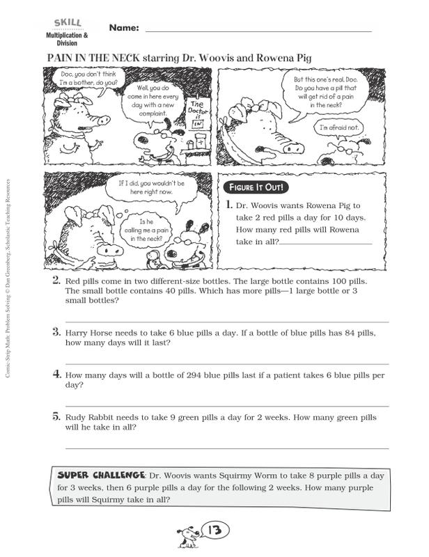 October Math Comic Scholastic Comic-Strip Math: Problem Solving | SC-9780545195713 – SupplyMe