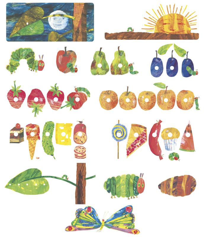 Little Folks Visuals Eric Carle "The Very Hungry Caterpillar" Flannelboard Set