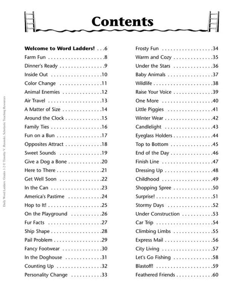 Daily Word Ladders: Grades 1–2