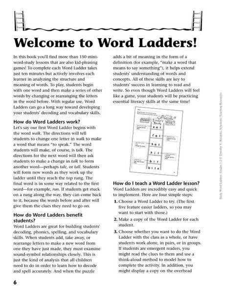Daily Word Ladders: Grades 1–2